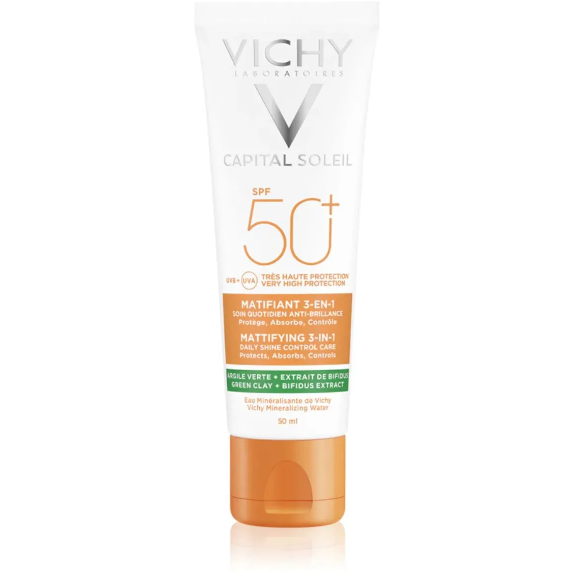 VICHY Capital Soleil Mattifying & Correcting 3-in-1 Sun Protection for Face SPF50+ 50ml