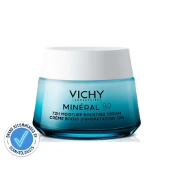 VICHY Minéral 89 72H Moisture Boosting Cream Fragrance-Free Face Moisturiser 50ml