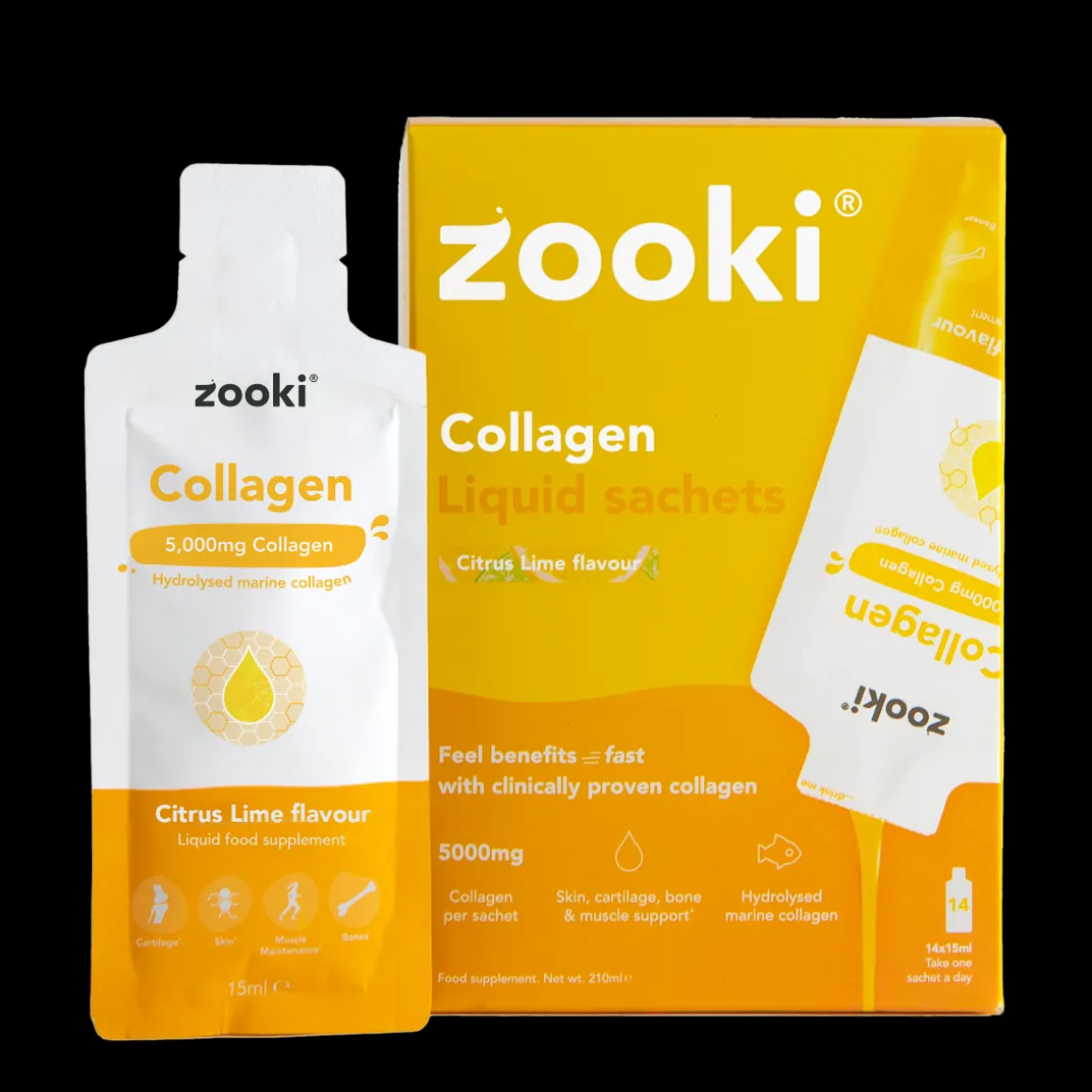 Zooki Marine Collagen Citrus Lime Flavour 14s